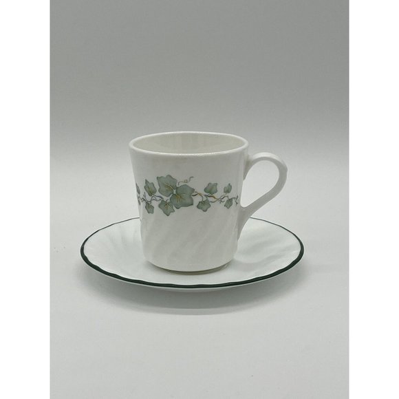Corelle Ivy Coffee Mug And Saucer - Picture 1 of 3